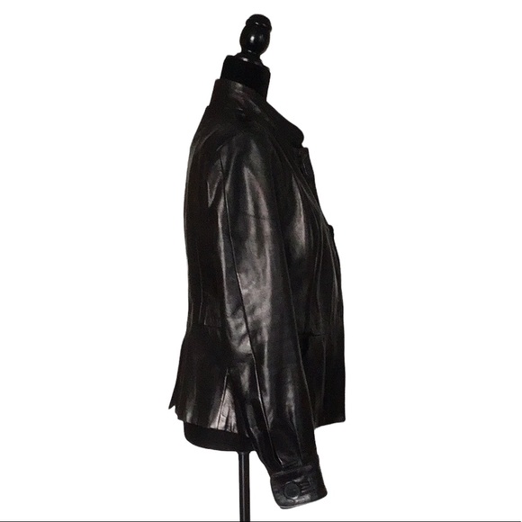 Mackage Genuine Leather Jacket, expresso brown, size S, - Picture 3 of 16